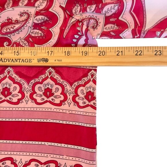 Cupcakes and Cashmere Blouse Gorgeous Pink Paisley Sz XS EUC preppy chic top - Picture 6 of 10